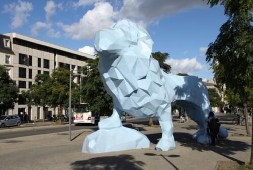 Xavier Veilhan Fibreglass Sculpture Resin Lion Statue