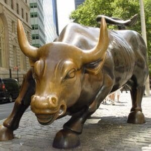 Metal Crafts Wall Street Bronze Bull Statue