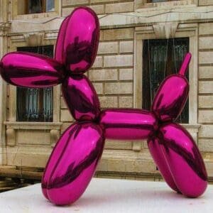 Jeff Koons Balloon Dog Sculpture