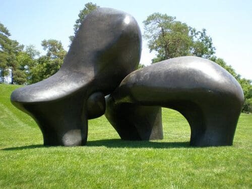 Henry Moore Sheep Piece Bronze Sculpture