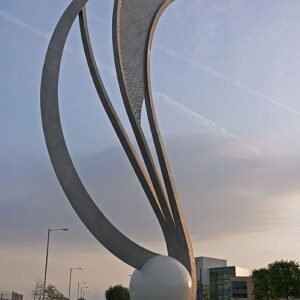 The Seed Sculpture Large Outdoor Stainless Steel Sculpture