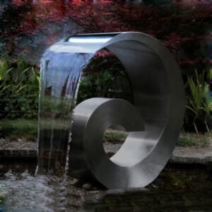 Stainless Steel Cascading Snail Water Fountain