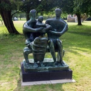 Henry Moore Bronze Family Sculpture