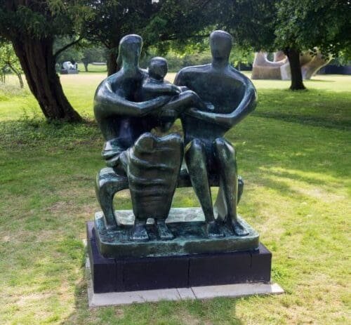 Henry Moore Bronze Family Sculpture