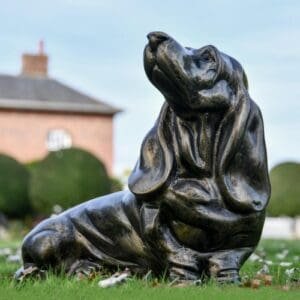 Garden Sculpture Lifesize Bronze Dog Statue