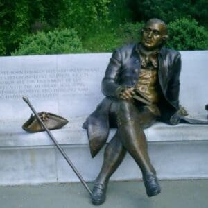 Statue of US Founding Father George Mason Sculpture Memorial