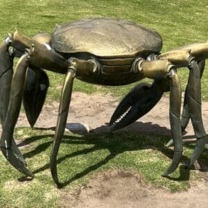 Outdoor Decor Large Bronze Crab Garden Sculpture