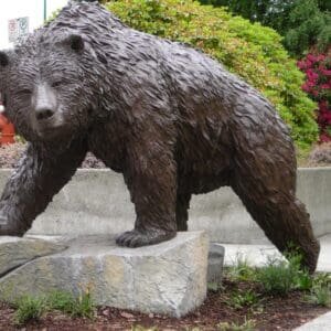 Life Size Bronze Bear Sculpture Outdoor Decor