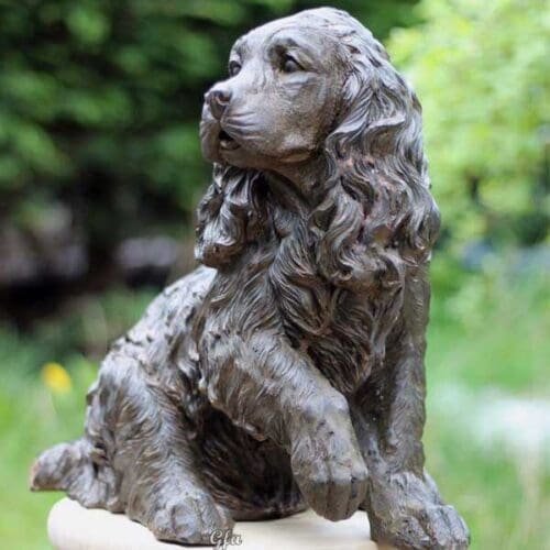 Custom Bronze Statue Of A Springer Spaniel