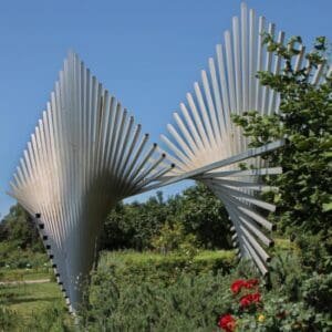 Large Outdoor Decoration Kinetic Art Abstract Stainless Steel Metal Sculpture