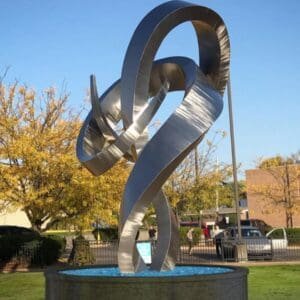 Large Abstract Metal Art Modern Stainless Steel Sculpture